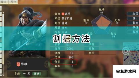 《三国志14：威力加强版》割据方法